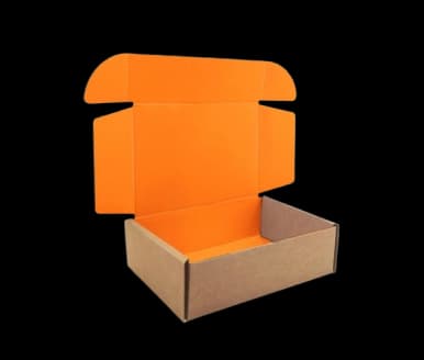 Umzugshelfer tragen einen Karton in einen LKW